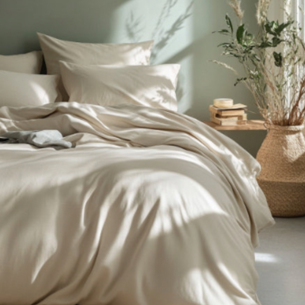 Vegan Silk Bedding Bundle With Duvet Cover