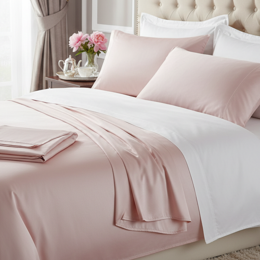 Passion Flower Vegan Silk Sheet Set