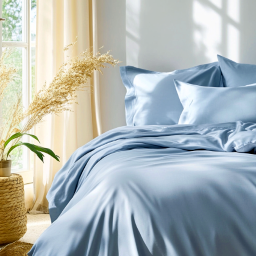Vegan Silk Bedding Bundle With Duvet Cover